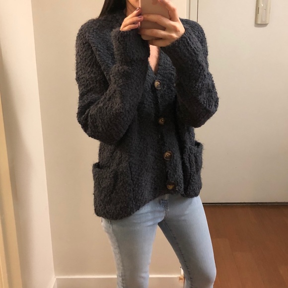 Mohair Button Down Hoodie - Picture 6 of 6